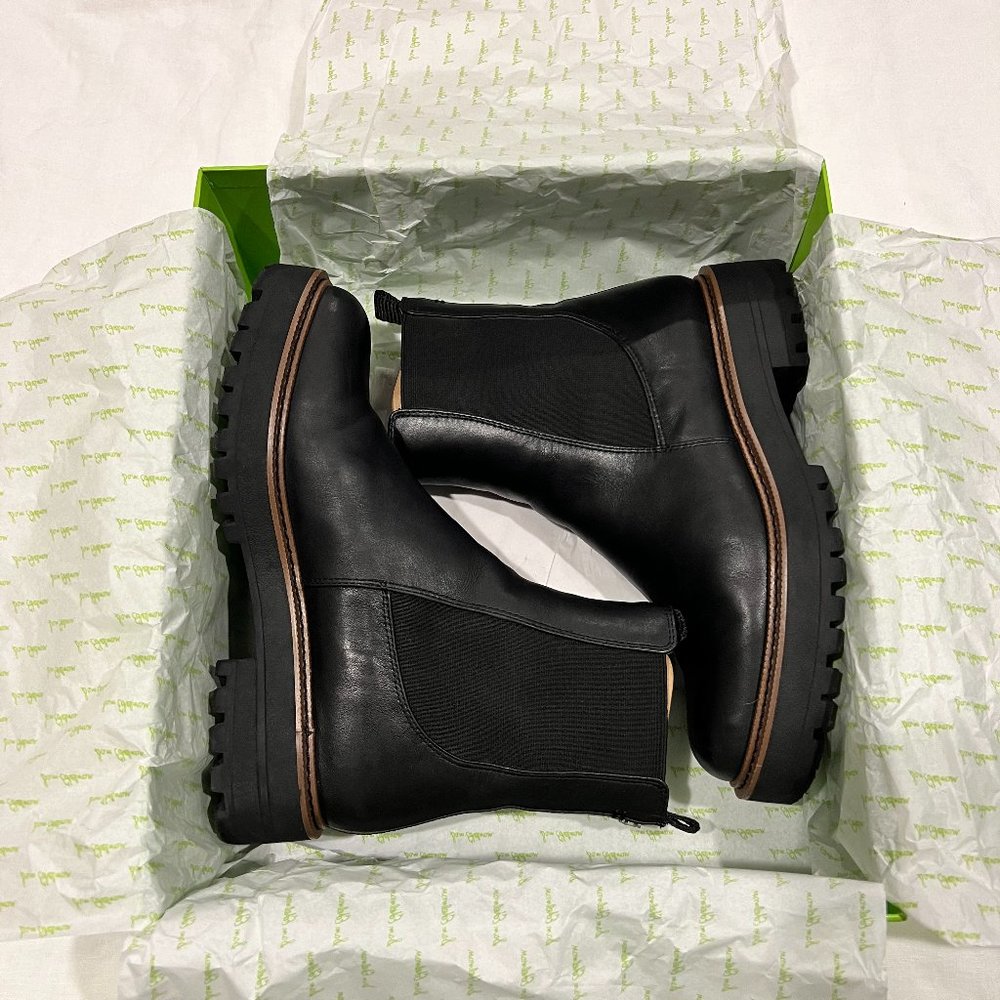 Sam Edelman Laguna Waterproof Lug Sole Chelsea Boot - black, size 9.5